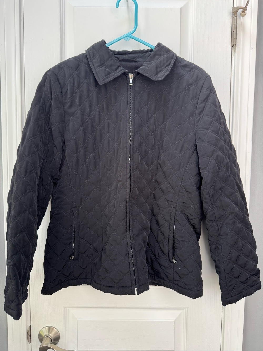 Esprit Black Quilted Zip-Up Puffer Jacket
